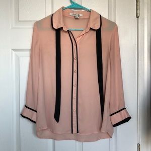 Pink and black Blouse